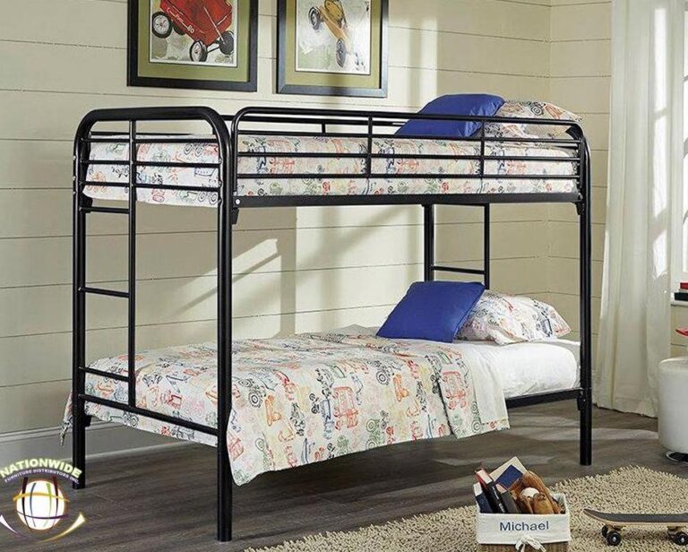 Twin/Twin Metal Bunkbed by Nationwide Furniture